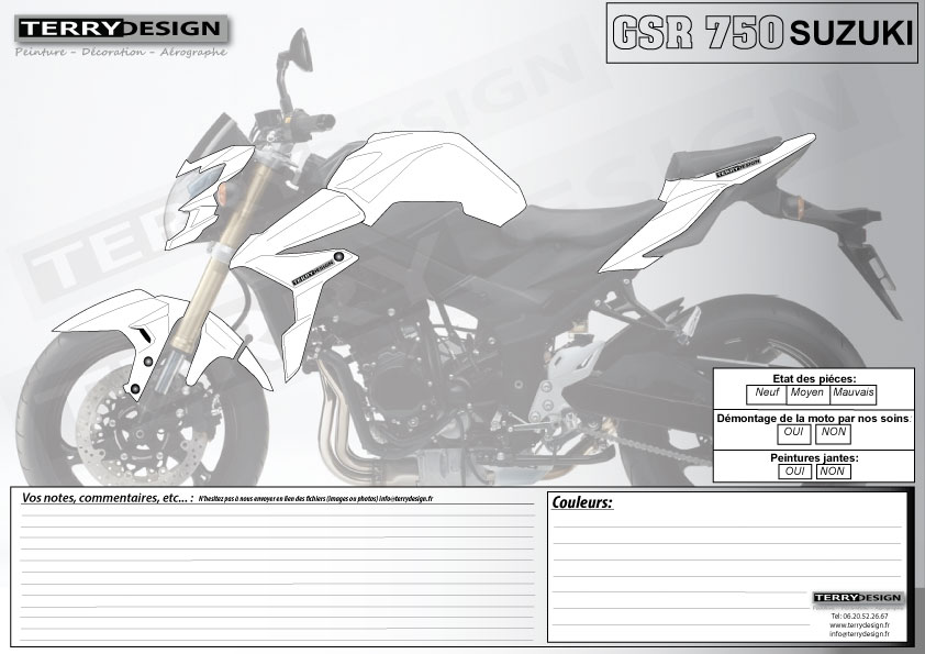 Fiche SUSUKI GSR 750